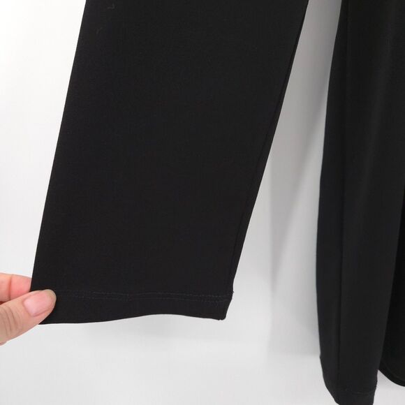 Clara Sun Woo long sleeve tunic top Size 1X stretch knit jersey black - Picture 3 of 6